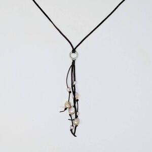 Chan Luu Black and Pearl Necklace